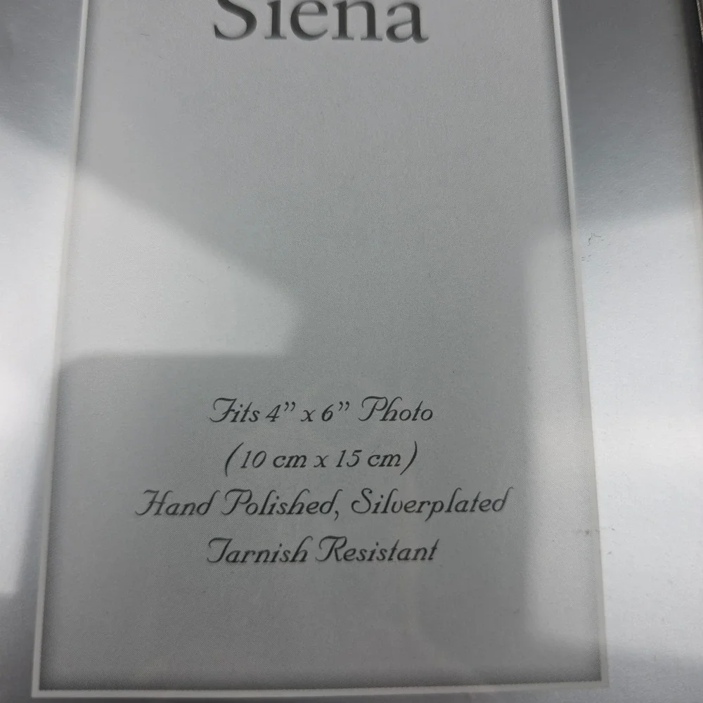 Siena Silverplate Rattan Brown 4x6 Picture Photo Frame Tabletop Wall Coastal